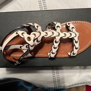 White Coach sandals